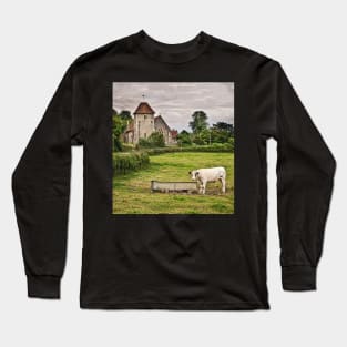 Meadow By The Church Aldworth Berkshire Long Sleeve T-Shirt